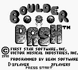 Boulder Dash (Europe) Title Screen